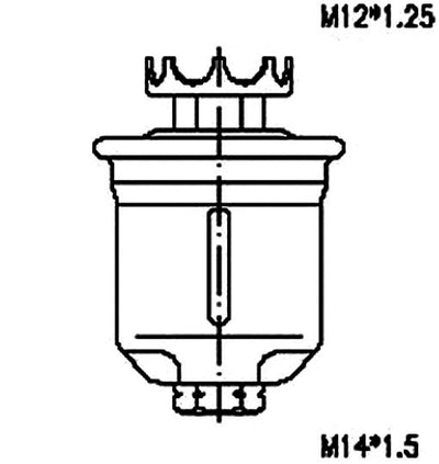 JS,, Petrol Filter (INJECTOR & CARBURETOR), 043-1008, FS3210U, MITSUBISHI