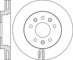 Rotor Disc, NIBK, 98 039 181 80, RN1861V, PEUGEOT (018607)