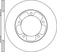 Rotor Disc, NIBK, 1 815 599, RN1842, FORD (017364)