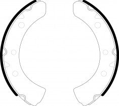 NIBK, Brake Shoes, NR-3022, FN6618, AKEBONO