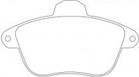 NIBK, Brake Pad, 571733B, PN0273, BENDIX EUR