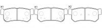 NIBK, Brake Pad, DB1814, PN0440, BENDIX