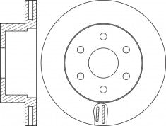 Rotor Disc, NIBK, 15065077, RN2103V, GM (016759)