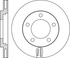 Rotor Disc, NIBK, 561390B, RN1809V, BENDIX (018259)