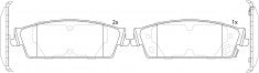 ผ้าเบรค NIBK, D1194CT, PN51013, BENDIX AUS (016761)