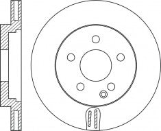 Rotor Disc, NIBK, A 169 421 08 12, RN1780V, MERCEDES-BENZ (017842)