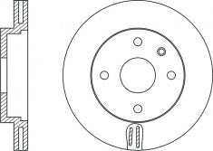 Rotor Disc, NIBK, 96549782, RN1360V, CHEVROLET (016841)