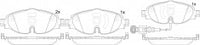 NIBK, Brake Pad, D1760-8989, PN33005W, FMSI
