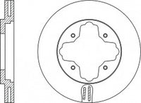 Rotor Disc, NIBK, 561671B, RN1030V, BENDIX (018681)