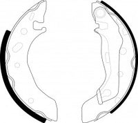 NIBK, Brake Shoes, 1005960, FN3395, FORD
