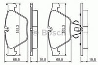 BOSCH, Brake Pads, 34 11 0 300 361, 0 986 494 354,