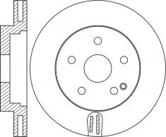 Rotor Disc, NIBK, A 204 421 29 12, RN1701V, MERCEDES-BENZ (017917)