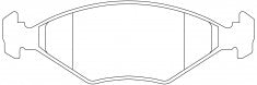 NIBK, Brake Pad, AN-4022WK, PN0268, AKEBONO