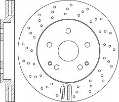 ผ้าเบรค Performance, NIBK, A2034211312, , MERCEDES-BENZ (017889)