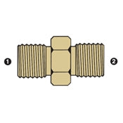 8000-08-08 | อะแดปเตอร์ BSPP ตัวผู้ 1/2" ตัวผู้ x 1/2" ตัวผู้ BSPP | ทองเหลือง (092083)