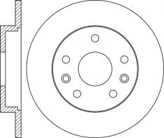 Rotor Disc, NIBK, 4249.G2, RN1856, PEUGEOT (018620)