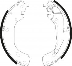 NIBK, Brake Shoes, FN0687,