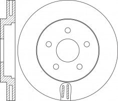 Rotor Disc, NIBK, 40206-1KC2A, RN1469V, NISSAN (018448)