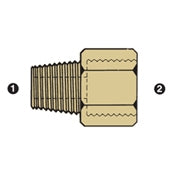 8037T-08-08 | 1/2" Brass Male NPT x 1/2" Female BSPT | Brass (092140)