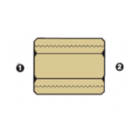 8043-02-02 | 1/8" Female BSP Solid x 1/8" Female BSP Solid Coupling | Brass (092172)