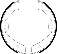 NIBK, Brake Shoes, S987-1660, FN0733, FMSI