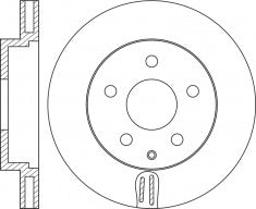Rotor Disc, NIBK, B45A33251A, RN1564V, MAZDA (017984)