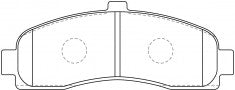 ผ้าเบรค NIBK 572257B PN2191 BENDIX EUR (018460)