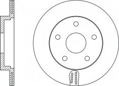 Rotor Disc, NIBK, 4A0615301B, RN1048V, AUDI (009546)