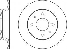 Rotor Disc, NIBK, 43512-97206, RN1836, DAIHATSU (017093)