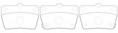 ผ้าเบรค NIBK, A-484WK, PN1424, AKEBONO (016786)