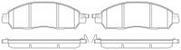 NIBK, Brake Pad, D1911-9141, PN0644, FMSI