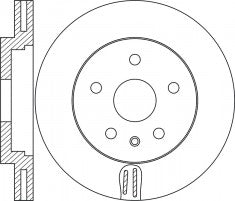 Rotor Disc, NIBK, 8R0 615 301, RN1736V, VAG (009681)