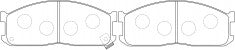 NIBK, Brake Pad, A-133WK, PN5211, AKEBONO