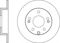 Rotor Disc, NIBK, 58411-3K100, RN1476, HYUNDAI (017428)