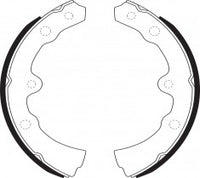 ผ้าเบรก NIBK, BS5025, FN0044, BENDIX AUS (017149)