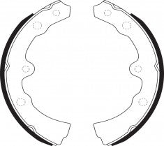 ผ้าเบรก NIBK, BS5025, FN0044, BENDIX AUS (017149)
