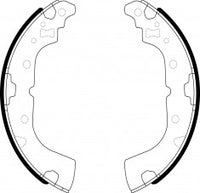 ผ้าเบรก NIBK, BS5110, FN6744, BENDIX (018283)