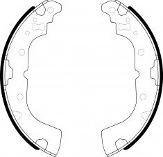 ผ้าเบรก NIBK, BS5110, FN6744, BENDIX (018283)