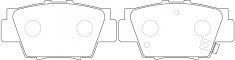 NIBK, Brake Pad, 43022SPRE01, PN8307, ACURA