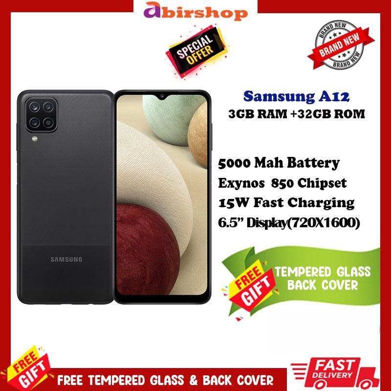 SAMSUNG GALAXY A12 3GB RAM 32GB ROM | แอนดรอยด์ 11