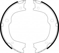 ยางเบรก, NIBK, 58305-2PA00, FN0664, HYUNDAI (017516)