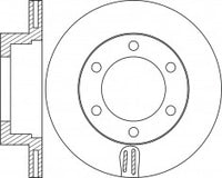 Rotor Disc, NIBK, 43512-04020, RN1830V, TOYOTA (018794)