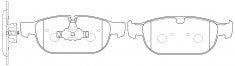 ผ้าเบรค NIBK, D1865-9094, PN0696, FMSI (019158)