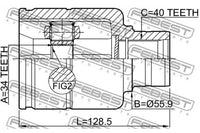 FEBEST CV Joint 5N0 498 103 A 2311-TATRH AUDI