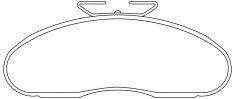 NIBK, Brake Pad, AN-4244WK, PN2805, AKEBONO