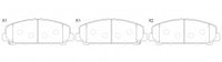 NIBK, Brake Pad, D1286-8403, PN0841, FMSI
