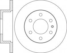 Rotor Disc, NIBK, A 906 423 00 12, RN2083, MERCEDES-BENZ (017825)