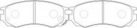 NIBK, Brake Pad, A-350WK, PN2268, AKEBONO