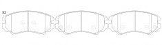 ผ้าเบรค NIBK DB1504 PN0377 BENDIX AUS (017432)
