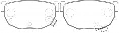 NIBK, Brake Pad, A-299WK, PN2235, AKEBONO